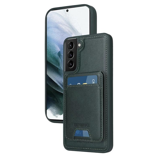 For Samsung Galaxy S21+ 5G BETOPNICE Vertical Flip Detachable MagSafe Wallet Phone Case(Green) by BETOPNICE