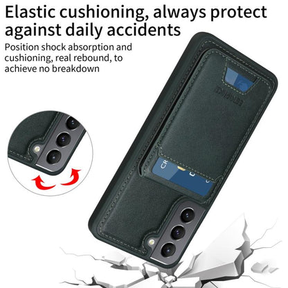 For Samsung Galaxy S21 5G BETOPNICE Vertical Flip Detachable MagSafe Wallet Phone Case(Green) by BETOPNICE