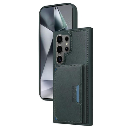 For Samsung Galaxy S24 Ultra 5G BETOPNICE Horizontal Flip Detachable MagSafe Wallet Phone Case(Green) by BETOPNICE