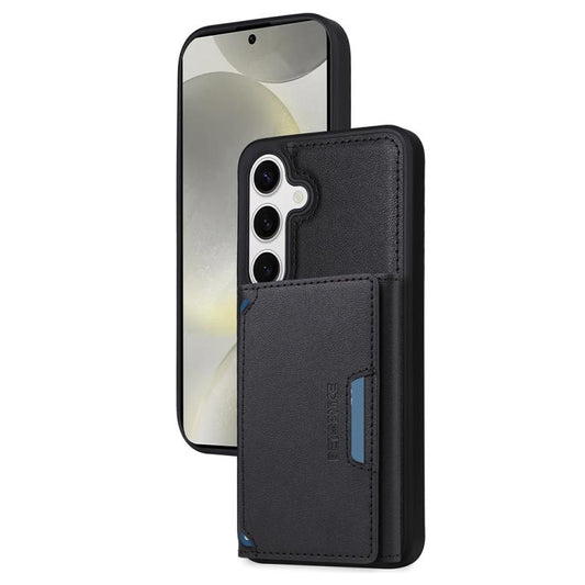 For Samsung Galaxy S24 5G BETOPNICE Horizontal Flip Detachable MagSafe Wallet Phone Case(Black) by BETOPNICE