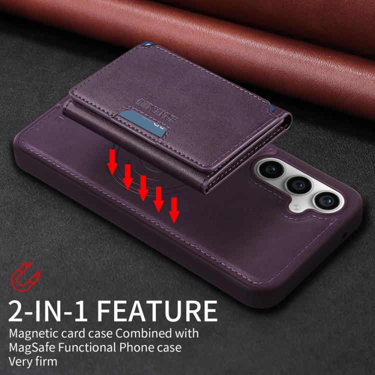 For Samsung Galaxy S23 FE 5G BETOPNICE Horizontal Flip Detachable MagSafe Wallet Phone Case(Purple) by BETOPNICE