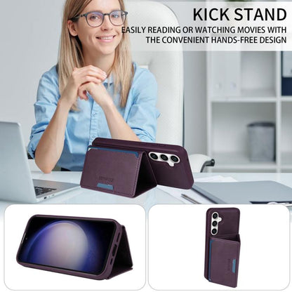 For Samsung Galaxy S23 FE 5G BETOPNICE Horizontal Flip Detachable MagSafe Wallet Phone Case(Purple) by BETOPNICE