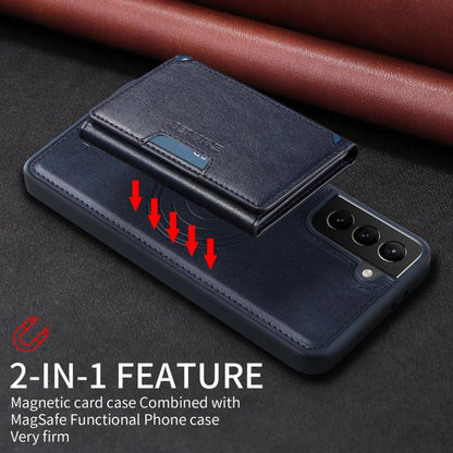 For Samsung Galaxy S21+ 5G BETOPNICE Horizontal Flip Detachable MagSafe Wallet Phone Case(Blue) by BETOPNICE