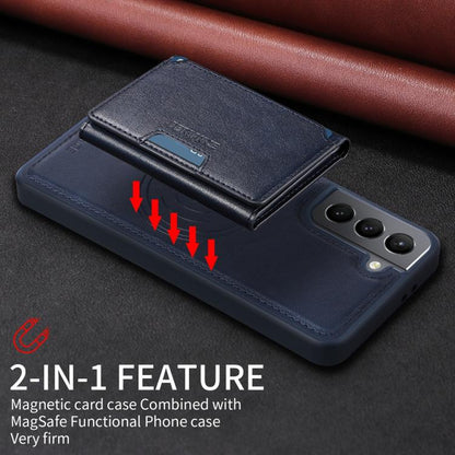 For Samsung Galaxy S21 5G BETOPNICE Horizontal Flip Detachable MagSafe Wallet Phone Case(Blue) by BETOPNICE