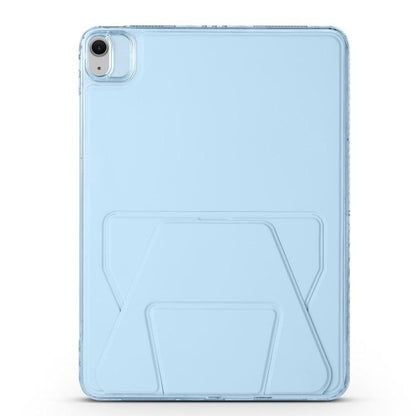 For iPad mini 2024 / mini 6 Folding Magnetic Holder Acrylic Leather Back Tablet Case(Sky Blue) by bashfashion