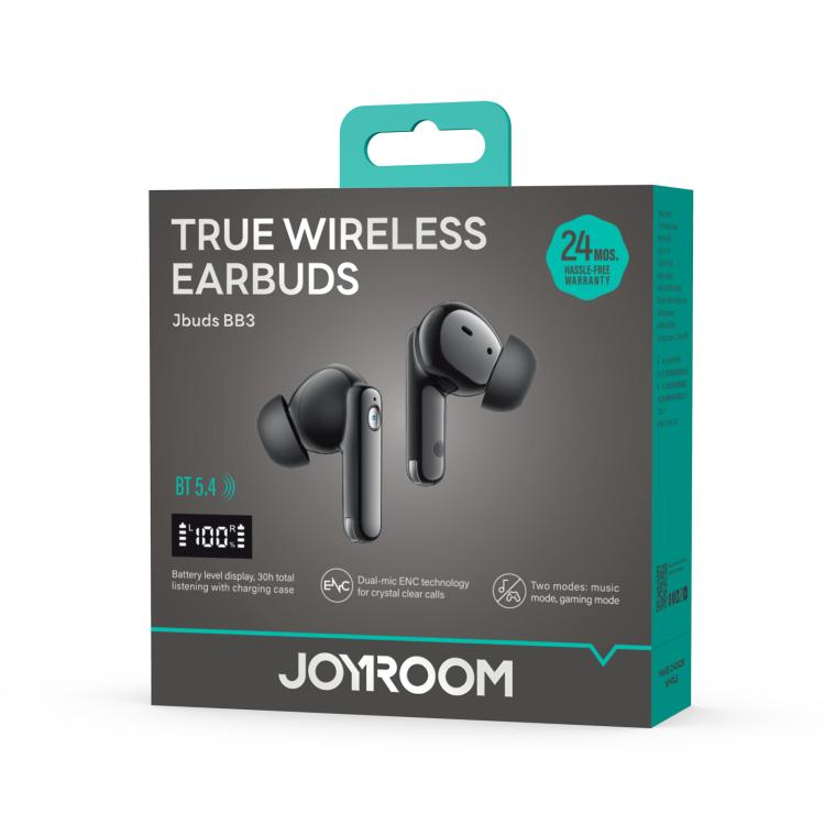JOYROOM Jpods JR-BB3 True Wireless Earphones(Black) by JOYROOM