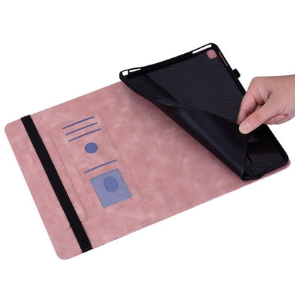 For iPad Air / Air 2 / 9.7 2017 / 2018 Love Hearts Embossed Leather Smart Tablet Case(Pink) by bashfashion
