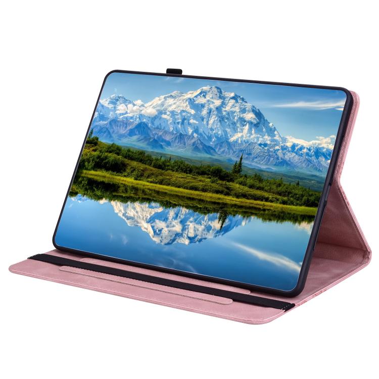 For iPad Air / Air 2 / 9.7 2017 / 2018 Love Hearts Embossed Leather Smart Tablet Case(Pink) by bashfashion