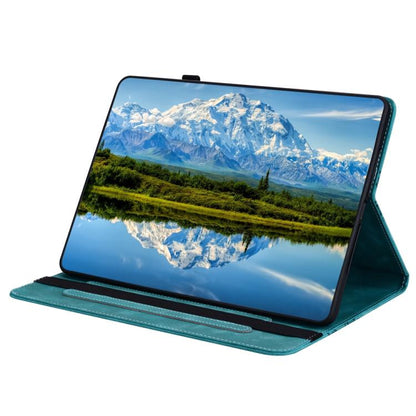 For Samsung Galaxy Tab S2 9.7 Love Hearts Embossed Leather Tablet Case(Green) by bashfashion