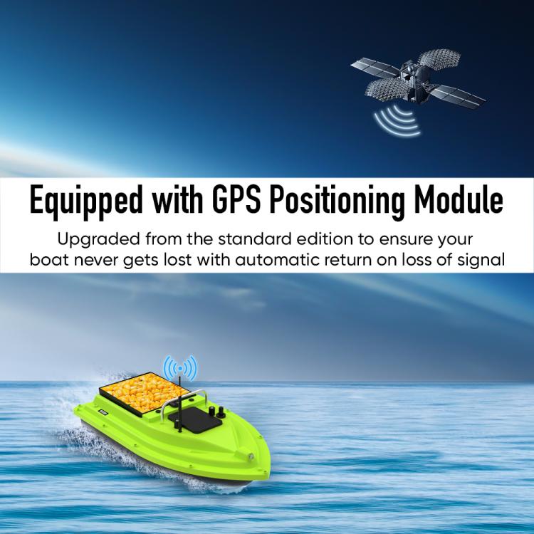 D26 Smart Control Fishing Bait Boat Support GPS Positioning Built-in Light Strip, Plug:UK Plug by bashfashion