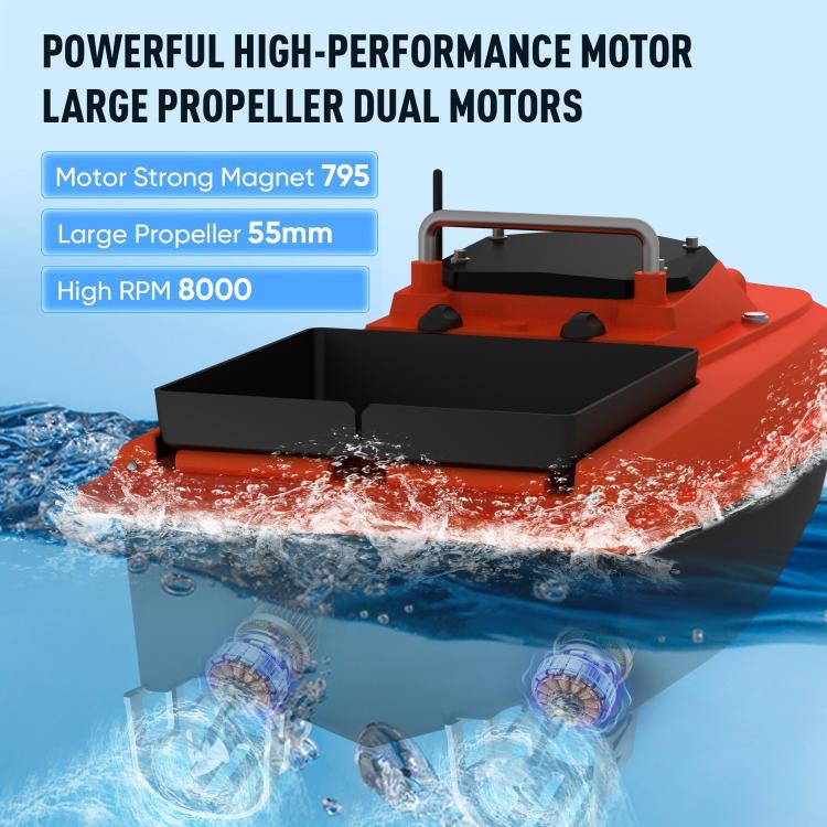 D80 High Power Smart Remote Control Fishing Bait Boat Support Trawling, Plug:UK Plug by bashfashion