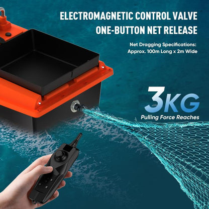 D80 High Power Smart Remote Control Fishing Bait Boat Support Trawling, Plug:UK Plug by bashfashion