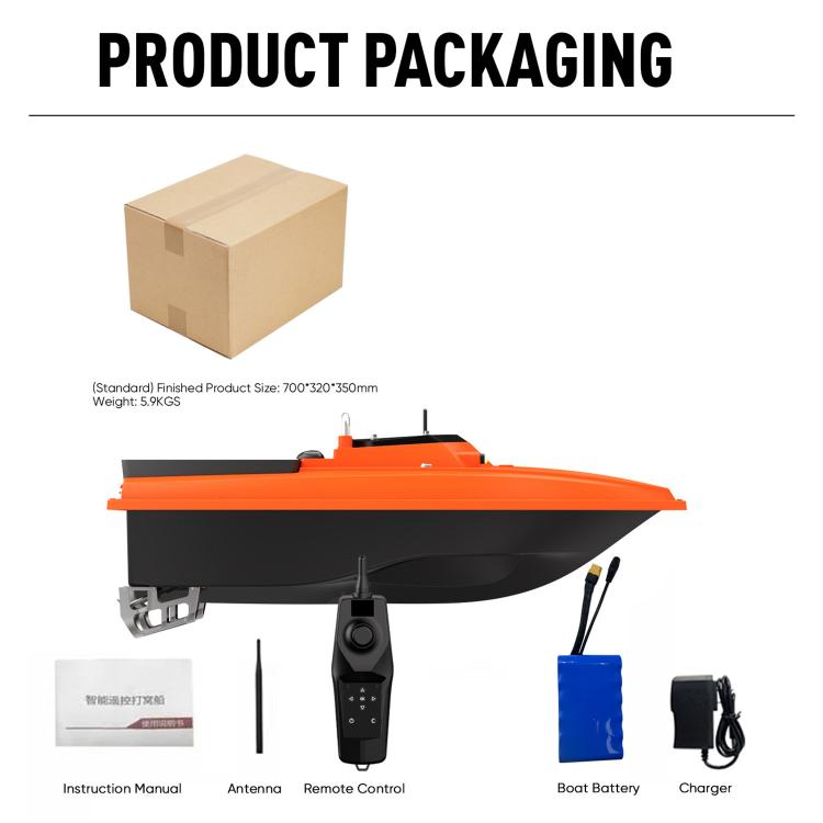 D80 High Power Smart Remote Control Fishing Bait Boat Support Trawling, Plug:UK Plug by bashfashion