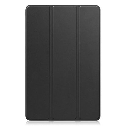 For T-Mobile REVVL Tab 5G Custer Texture 3-Fold Holder Leather Smart Tablet Case(Black) by bashfashion