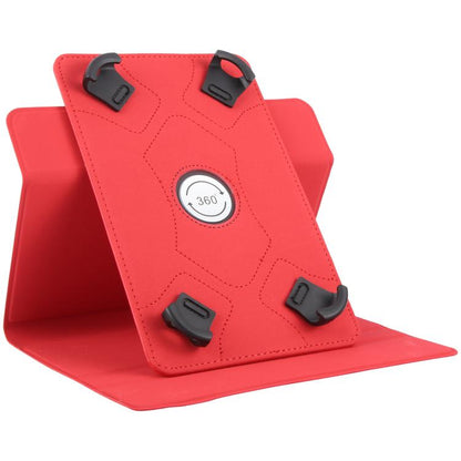 9-10 inch Voltage Hook 360 Rotation Leather Tablet Case(Red) by bashfashion