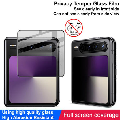For Huawei Pura X IMAK Privacy Full Coverage Tempered Back Screen Glass Film by imak