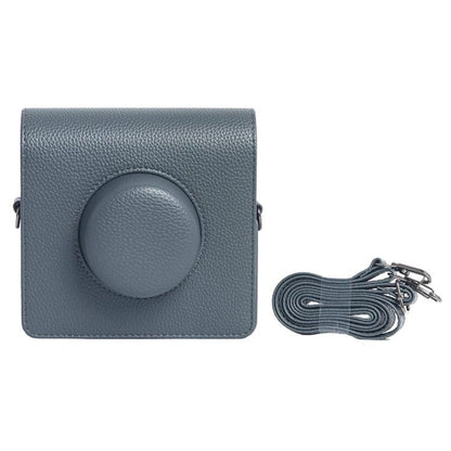 For FUJIFILM instax WIDE Evo Full Body Leather Camera Case Bag with Strap(Grey) by bashfashion