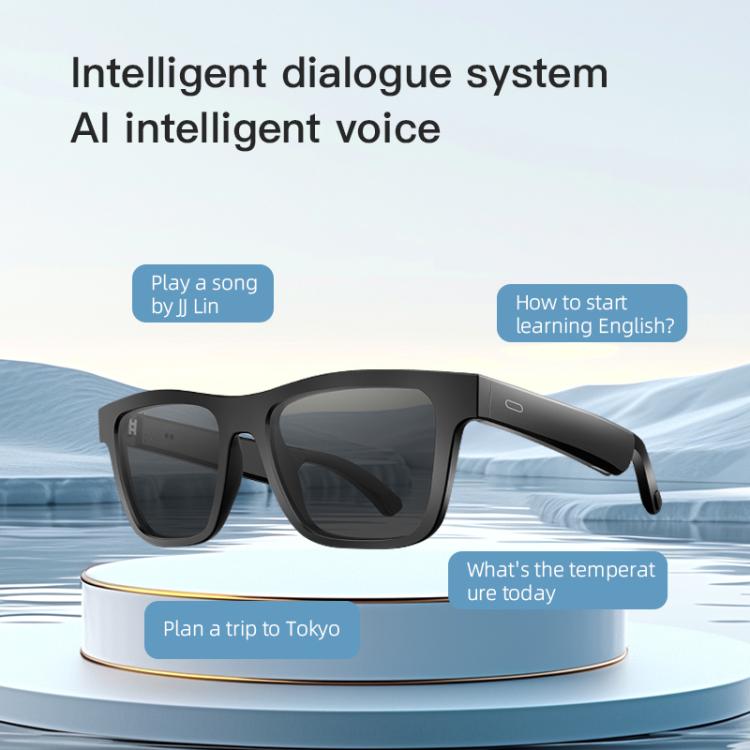 E10 Pro Smart Audio Bluetooth Glasses, Style: AI Translation(Transparent) by bashfashion