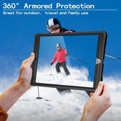 For iPad 10.2 2021 / 2020 / 2019 Armor Bolt Shape Holder Silicone Hybrid PC Tablet Case(Black) by bashfashion