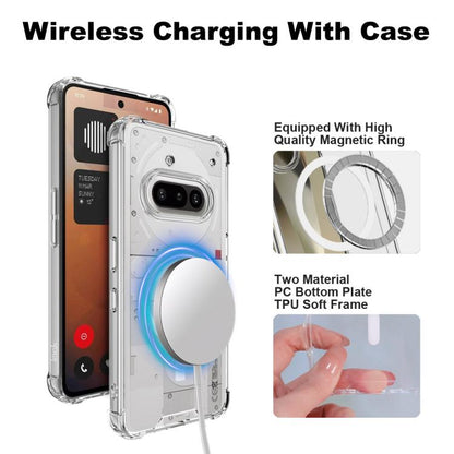 For Nothing Phone 3a 5G IMAK Space Shield PC + TPU Airbag Shockproof MagSafe Phone Case(Transparent) by imak