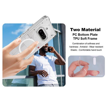 For Nothing Phone 3a 5G IMAK Space Shield PC + TPU Airbag Shockproof MagSafe Phone Case(Transparent) by imak