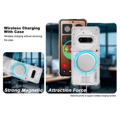 For Nothing Phone 3a 5G IMAK Space Shield PC + TPU Airbag Shockproof MagSafe Phone Case(Transparent) by imak