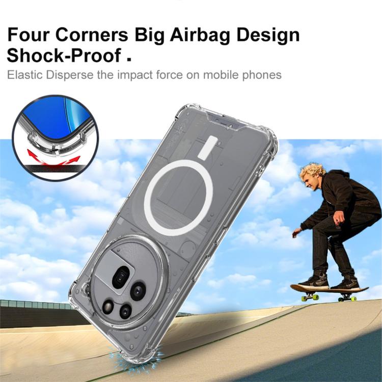 For Nothing Phone 3a 5G IMAK Space Shield PC + TPU Airbag Shockproof MagSafe Phone Case(Transparent) by imak