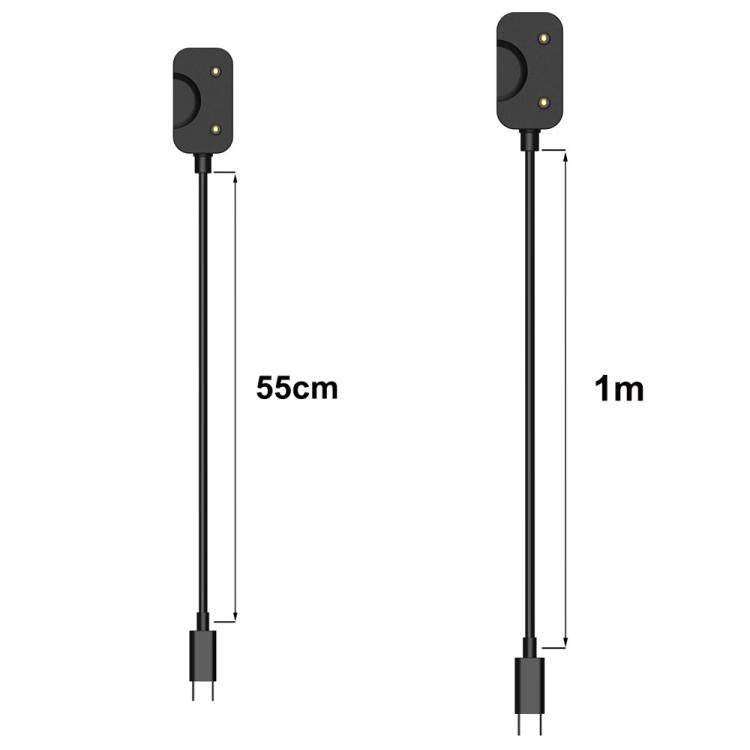 For Samsung Galaxy Fit3 SM-R390 xDfind USB-A Interface Smart Watch Charging Cable With Chip Protection, Length:55cm(Black) by xDfind