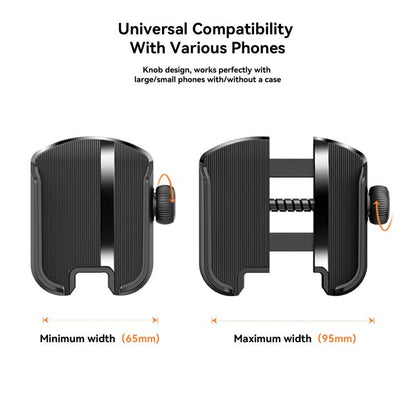 JOYROOM JR-ZS431 360 Rotation Dual Safety lock Bike Phone Mount(Black) by JOYROOM