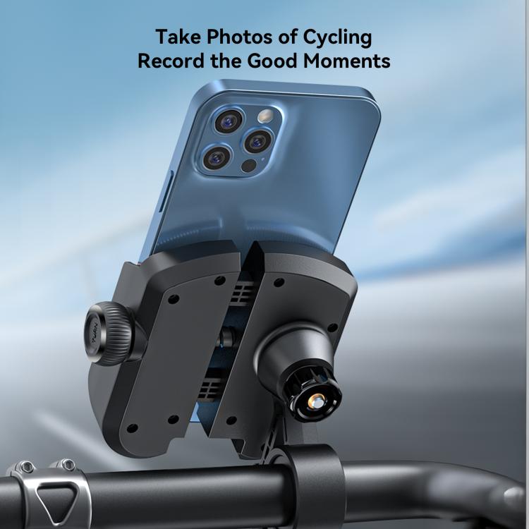 JOYROOM JR-ZS431 360 Rotation Dual Safety lock Bike Phone Mount(Black) by JOYROOM