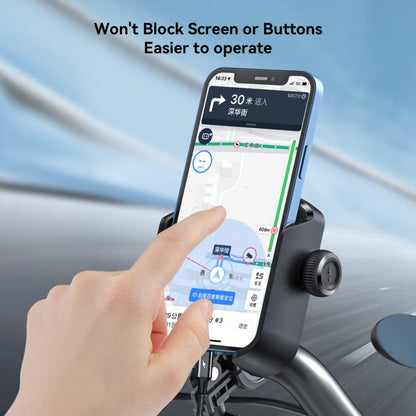JOYROOM JR-ZS431 360 Rotation Dual Safety lock Bike Phone Mount(Black) by JOYROOM