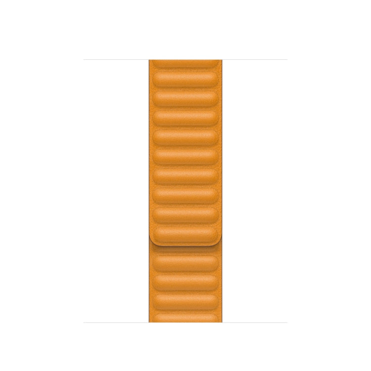 For Apple Watch Ultra 49mm&Watch Ultra 2 49mm / Series 9&8&7 45mm / SE 3&SE 2&6&SE&5&4 44mm / 3&2&1 42mm Leather Watch Band(Yellow) by bashfashion