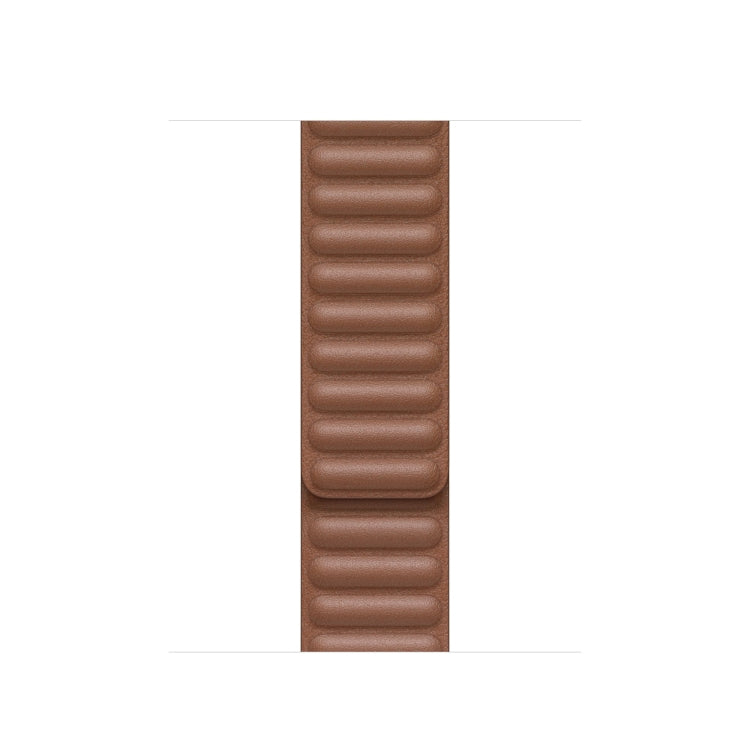 For Apple Watch Ultra 49mm&Watch Ultra 2 49mm / Series 9&8&7 45mm / SE 3&SE 2&6&SE&5&4 44mm / 3&2&1 42mm Leather Watch Band(Brown) by bashfashion