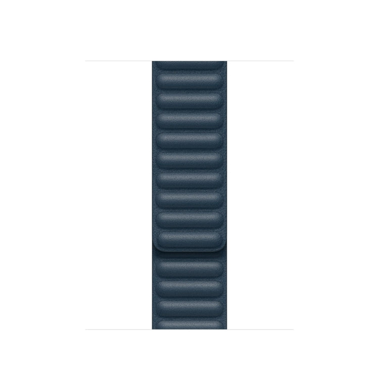 For Apple Watch Ultra 49mm&Watch Ultra 2 49mm / Series 9&8&7 45mm / SE 3&SE 2&6&SE&5&4 44mm / 3&2&1 42mm Leather Watch Band(Blue) by bashfashion
