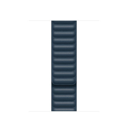 For Apple Watch Ultra 49mm&Watch Ultra 2 49mm / Series 9&8&7 45mm / SE 3&SE 2&6&SE&5&4 44mm / 3&2&1 42mm Leather Watch Band(Blue) by bashfashion