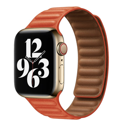 For Apple Watch Ultra 49mm&Watch Ultra 2 49mm / Series 9&8&7 45mm / SE 3&SE 2&6&SE&5&4 44mm / 3&2&1 42mm Leather Watch Band (Rose Jaipur) by bashfashion