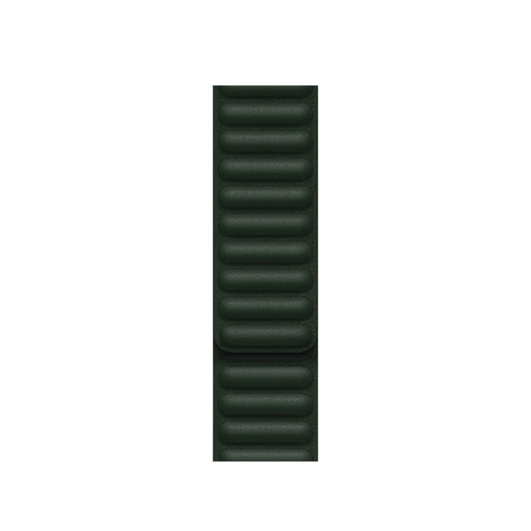 For Apple Watch Ultra 49mm&Watch Ultra 2 49mm / Series 9&8&7 45mm / SE 3&SE 2&6&SE&5&4 44mm / 3&2&1 42mm Leather Watch Band (Cedar Green) by bashfashion