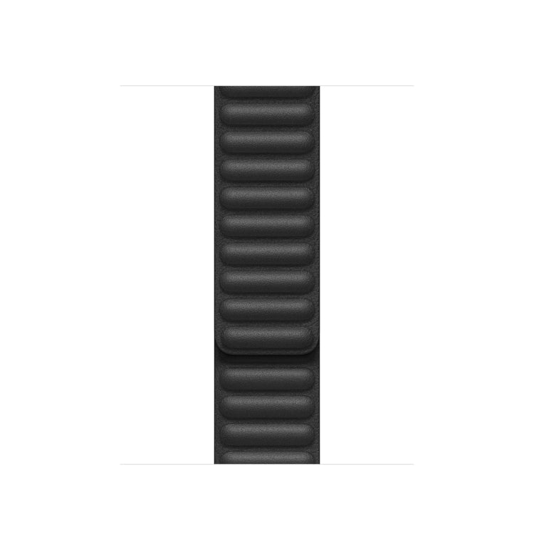 For Apple Watch Series 9&8&7 41mm / SE 3&SE 2&6&SE&5&4 40mm / 3&2&1 38mm Leather Watch Band(Black) by bashfashion