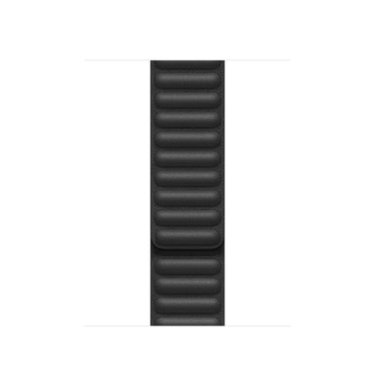 For Apple Watch Series 9&8&7 41mm / SE 3&SE 2&6&SE&5&4 40mm / 3&2&1 38mm Leather Watch Band(Black) by bashfashion