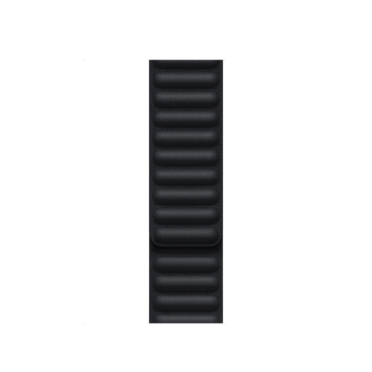 For Apple Watch Series 9&8&7 41mm / SE 3&SE 2&6&SE&5&4 40mm / 3&2&1 38mm Leather Watch Band (Midnight) by bashfashion