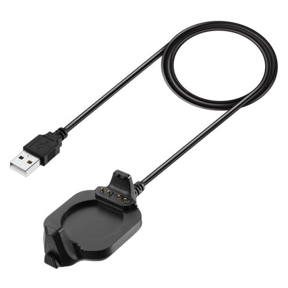For Garmin Forerunner 920XT xDfind USB-A Port Smart Watch Charging Cable with Cradle Charger(Black) by xDfind