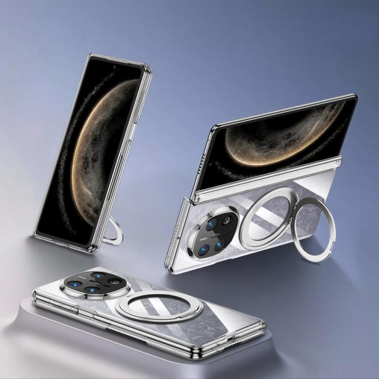 For Huawei Mate X6 GKK Phantom Magnetic Full Coverage TPU Phone Case with Rotating Stand(Transparent) by GKK