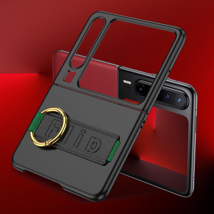 For Huawei Pura X GKK Ultra-thin Full Coverage Phone Flip Case with Wristband(Silver) by GKK