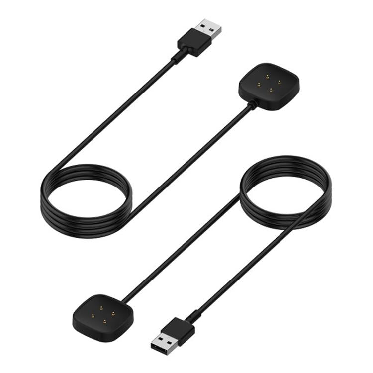 For Fitbit Versa 4 / 3 Sense 2 / Sense xDfind USB-A Port Watch Magnetic Charging Cable, Length: 1m(Black) by xDfind