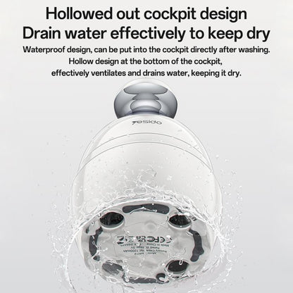 Yesido MG12 IPX7 Waterproof Intelligent Head Massager Care Instrument(White) by Yesido