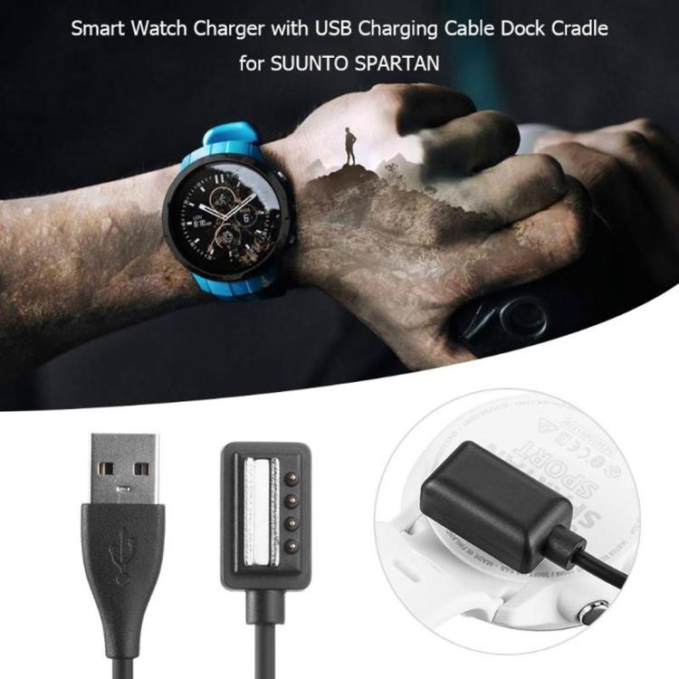 For Suunto Spartan Sport / Sunnto 9 xDfind USB Port Smart Watch Charging Cable, Length: 1m(Black) by xDfind