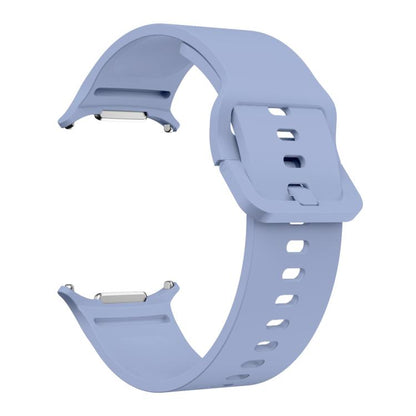 For Samsung Galaxy Watch Ultra 47mm / Ultra 2025 Solid Color Colorful Buckle Silicone Watch Band(Light Blue) by bashfashion