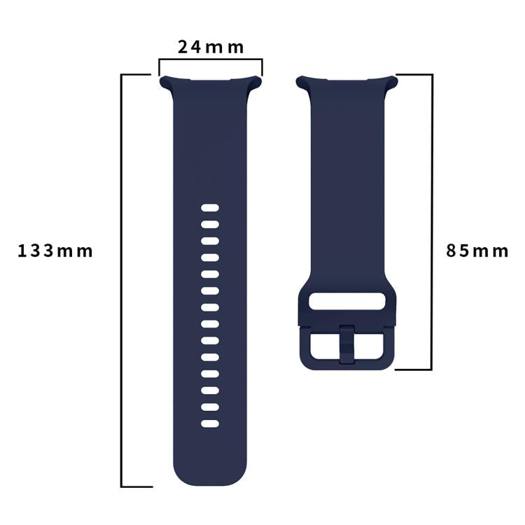 For Samsung Galaxy Watch Ultra 47mm / Ultra 2025 Solid Color Colorful Buckle Silicone Watch Band(Light Blue) by bashfashion