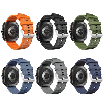 For Samsung Galaxy Watch Ultra 47mm / Ultra 2025 Solid Color Sports Silicone Watch Band(Midnight Blue) by bashfashion