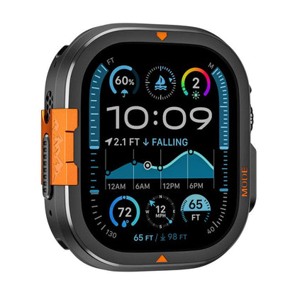 For Apple Watch Ultra 3 / 2 / 1 49mm Full Coverage Metal Watch Case(Black) by bashfashion